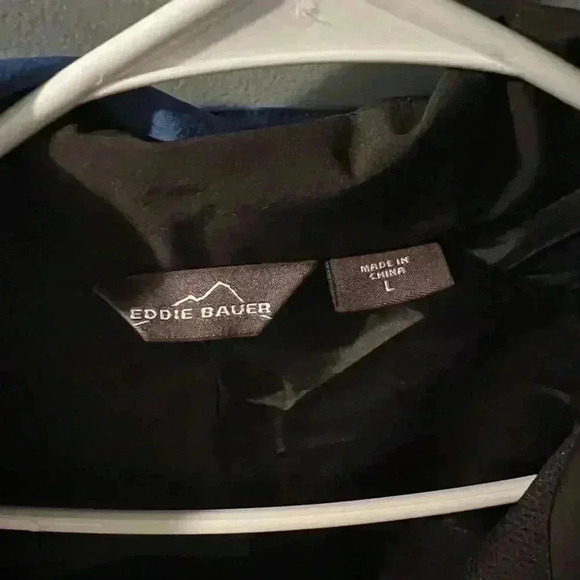 Eddie Bauer Weatheredge Men's waterproof Breathable Sz L light Jacket Rain/Wind - Picture 6 of 8
